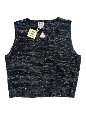 Haute Hippie Crop Knit Open Back Knit Sweater ( XS )